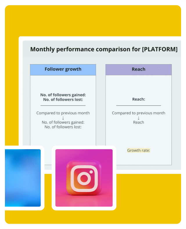 plantilla gratuita de informe sobre redes sociales de SocialBee